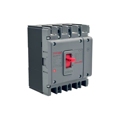 Imagen referencial de la serie: Interruptor de caja moldeada STECK SDJ4H100 · 4P fijo 100A 65kA 220VAC frame 100
