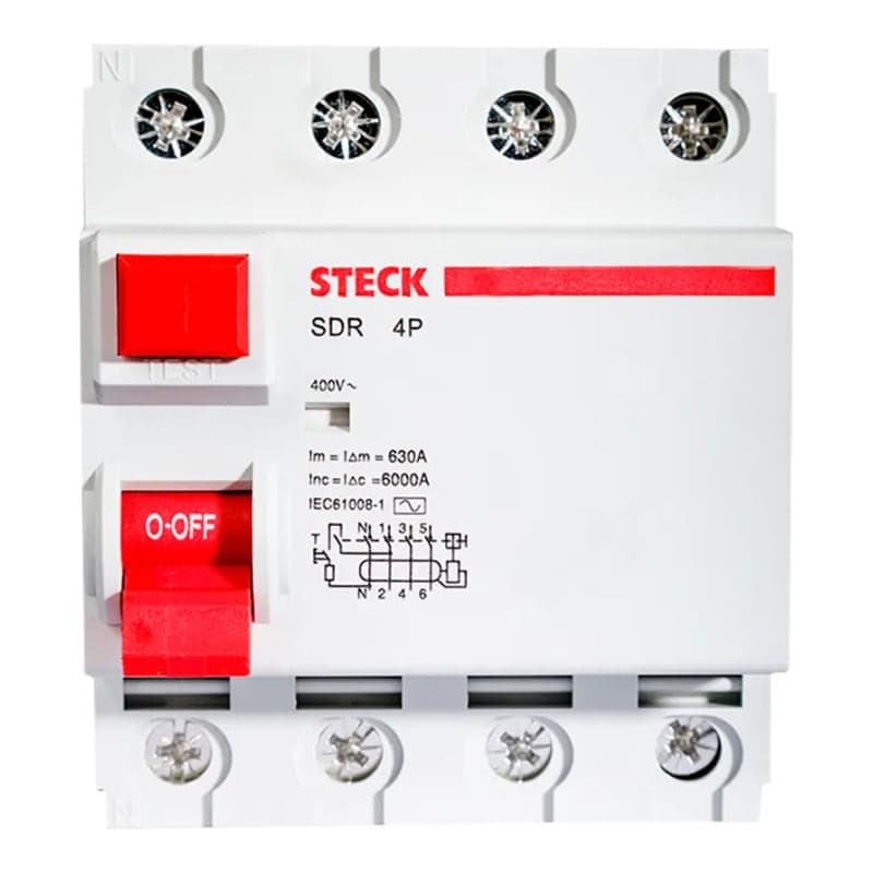 Interruptor diferencial STECK SDR46330 · 4P 63A 230VAC 30mA tipo AC