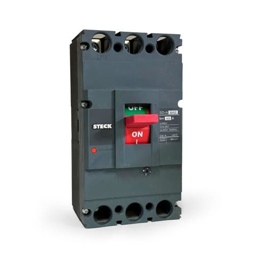 Interruptor de caja moldeada STECK SDAM400 · 3P regulable 320-400A 100kA 220VAC frame 400 690V