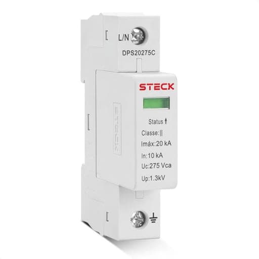 Supresor de sobretensión STECK DPS20275CS · corriente máx. de descarga 20kA 275V 1P classe