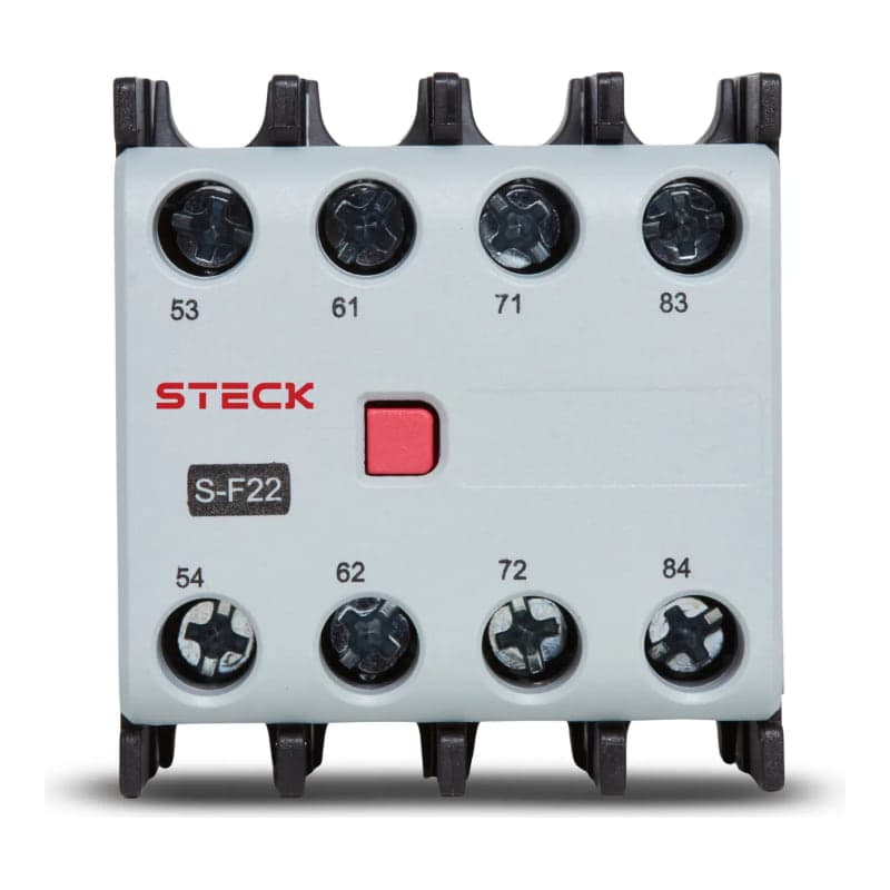Contacto auxiliar frontal STECK SF40 · 4NA para contactor Sk1/Sd2