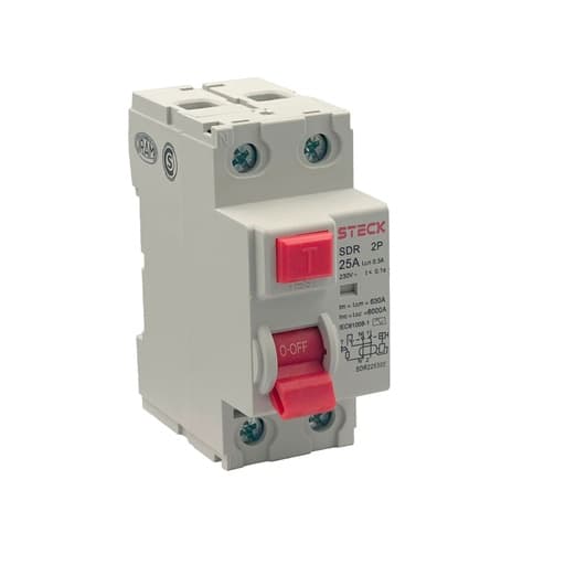 Interruptor diferencial STECK SDR225300 · 2P 25A 230VAC 300mA tipo AC