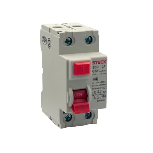 Interruptor diferencial STECK SDR26330 · 2P 63A 230VAC 30mA tipo AC