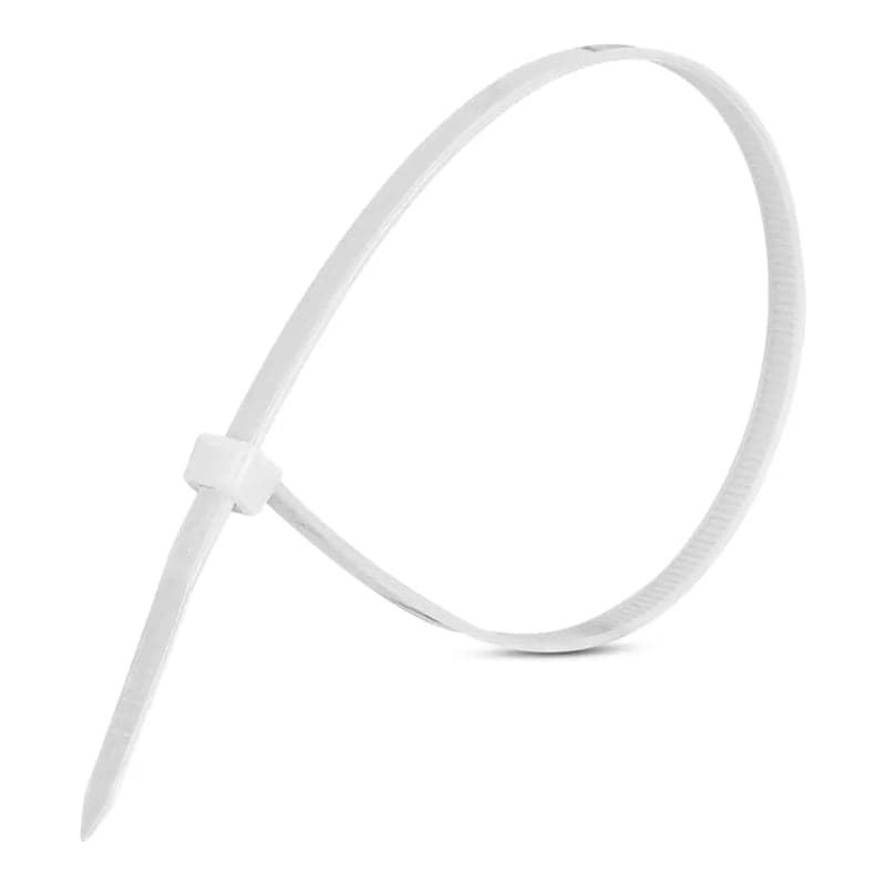 Cintillo de nylon STECK CAB30048BR · 300x4.8mm 3-80mm blanco