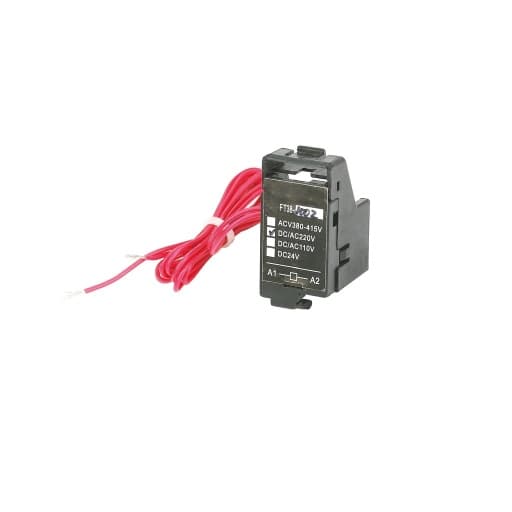 Imagen referencial de la serie: Bobina de disparo STECK SBA630230 · 230VAC frame 400/630 derecha MCCB regulable