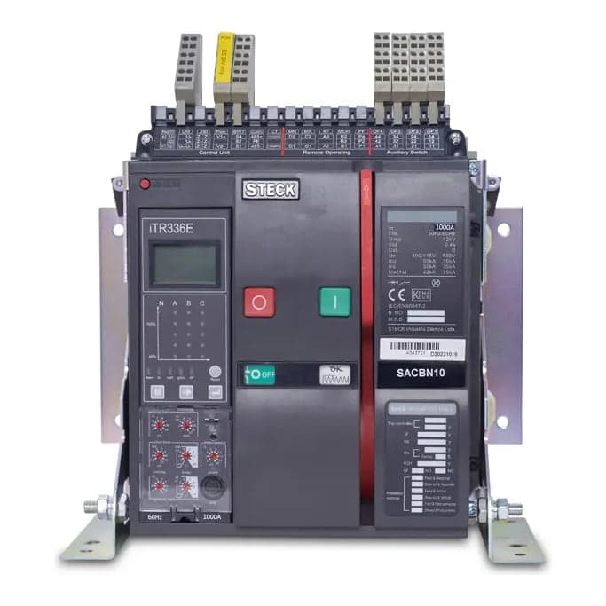 Interruptor bastidor abierto STECK SACBN061I · 3P 630A 690V acb cosmos frame N 4NA+4Nf Bd+Bf+