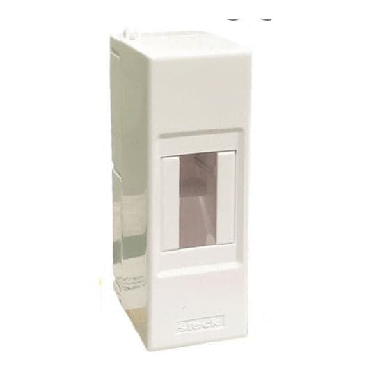 Tablero adosable libre halógeno STECK SSB2 · 2P IP40 50X 142X 70.5mm sin puerta silverbox