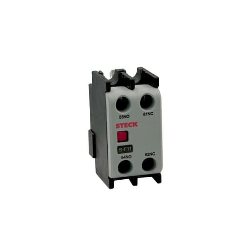 Contacto auxiliar frontal STECK SF11 · 1NA+1NC para contactor Sk1