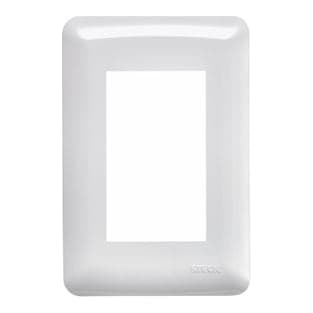 Placa PVC STECK 859015 · blanca 3 módulo lyra