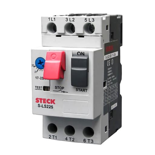 Guardamotor STECK SLS2252D · 3P regulable 24-32A 10kA 400/415VAC