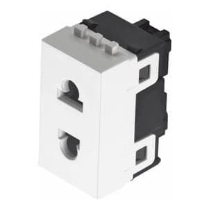 Imagen referencial de la serie: Módulo tomacorriente universal doble STECK 858060U · 2P+T 16A eurusa lyra