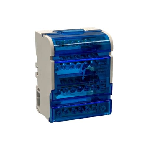 Repartidor barra de distribucion tetrapolar STECK SDM9907 · 125A 4 pin 20kA