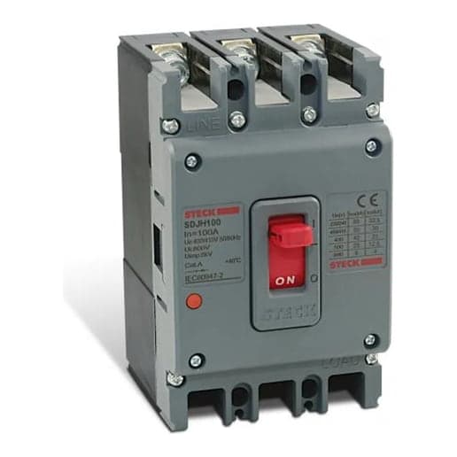 Interruptor de caja moldeada STECK SDJ4H630 · 4P fijo 630A 85kA 220VAC frame 630