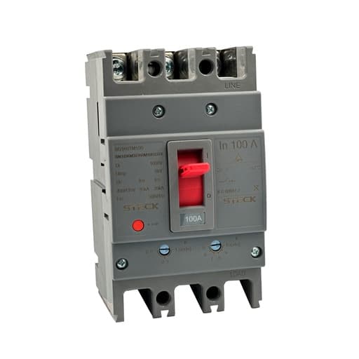 Interruptor de caja moldeada STECK SD160TM100 · 3P regulable 80-100A 35kA 415VAC F.160 doble regulación