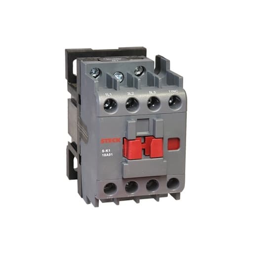 Contactor STECK SK118A01M · 3P 18A bobina 110VAC 1NC 50/60Hz
