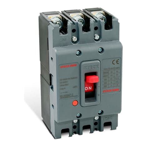 Imagen referencial de la serie: Interruptor de caja moldeada STECK SDJS32 · 3P fijo 32A 36kA 220VAC frame 63