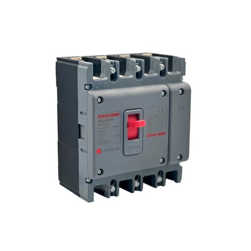 Imagen referencial de la serie: Interruptor de caja moldeada STECK SDJ4H25 · 4P fijo 25A 60kA 220VAC frame 63