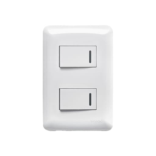 Interruptor doble separados conmutable STECK 859320 · 10A lyra