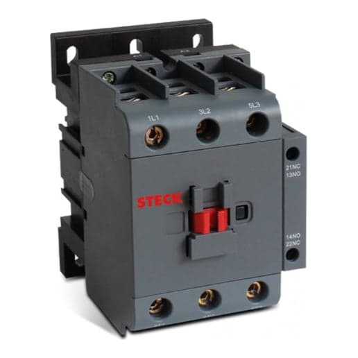 Contactor STECK SK118A10M · 3P 18A AC3 bobina 220VAC 1NA