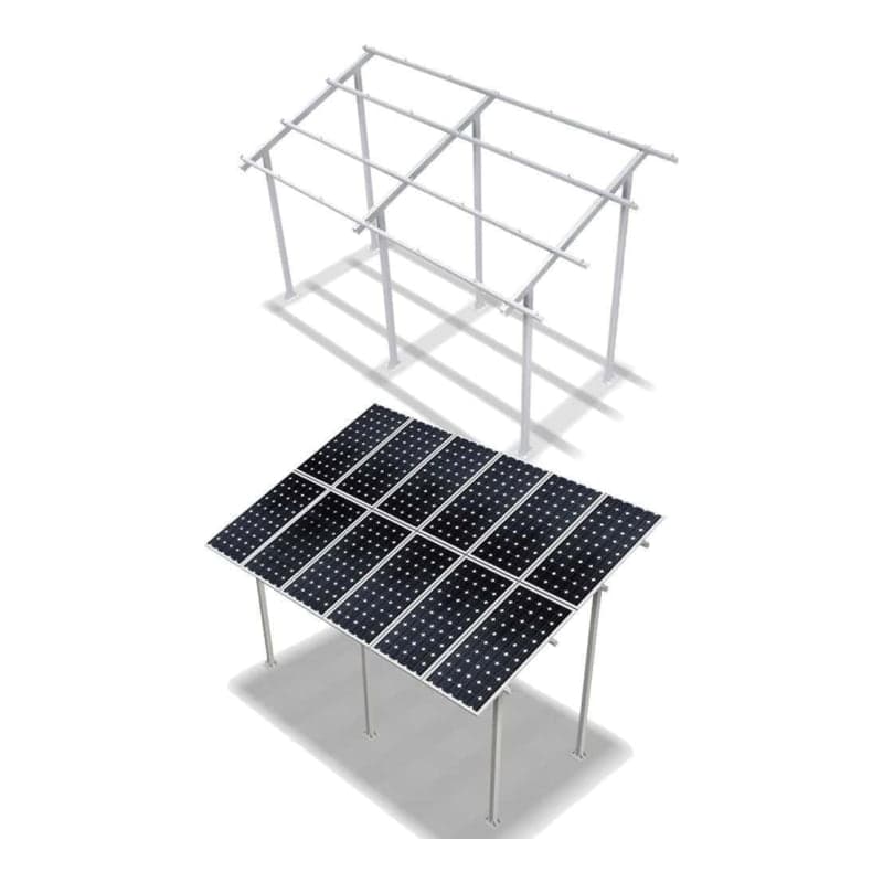 Estructura elevada SUNFER ELV · 3m 2x3 paneles 20° (SUNFER-ESTRUCTURA-ELV-3M-2X3-20)