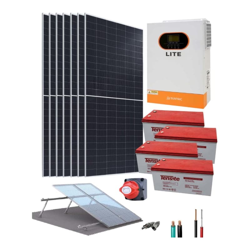 Kit sistema solar fotovoltaico aislado SUNTAIC Lite · 5.5kW 48V 19687Wh/día (SUNTAIC-KIT-AISLADO-LITE-5.5KW-48V-19687WH/DIA)