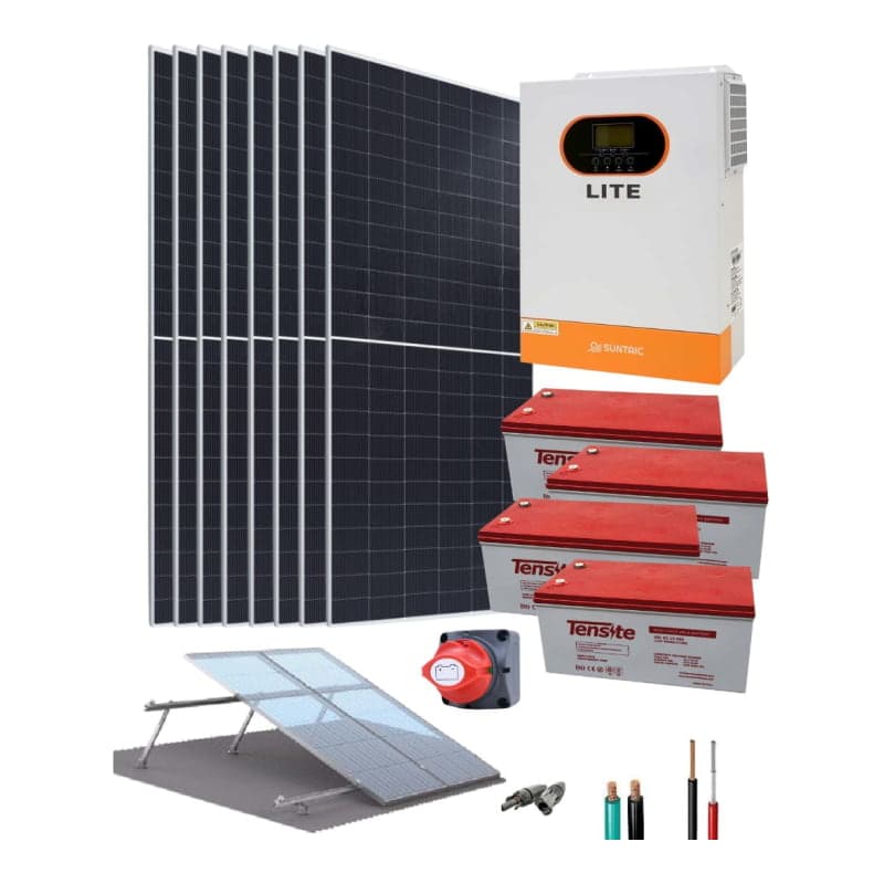 Kit energía solar para casas de campo SUNTAIC Lite · 5.5kW 48V 22500Wh/día (SUNTAIC-KIT-ENERGIA-SOLAR-CASAS-CAMPO-LITE-5.5KW-48V-22500WH/DIA)