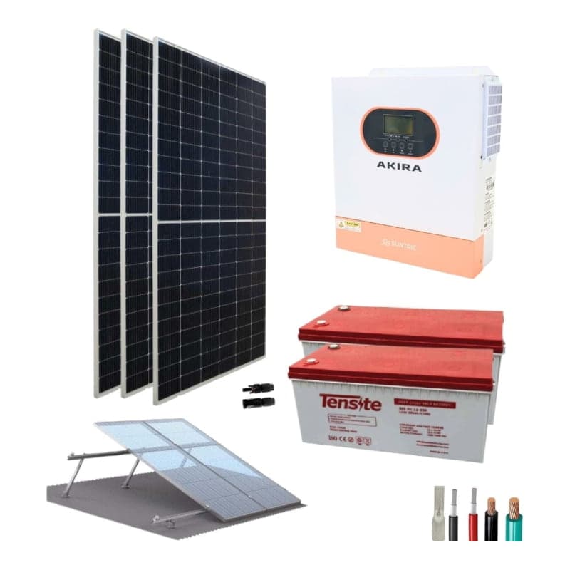 Kit solar SUNTAIC Akira · 3.5kW 24V 7.5kWh/día (SUNTAIC-KIT-AISLADO-AKIRA-3.5KW-24V-7.5KWH/DIA)
