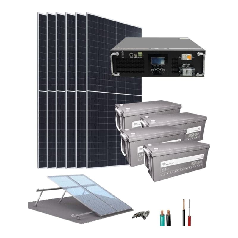 Kit energía solar aislado de la red SUNTAIC Hero · 5.5kW 48V 16875Wh/día (SUNTAIC-KIT-ENERGIA-SOLAR-AISL-RED-HERO-5.5KW-48V-16875WH/DIA)