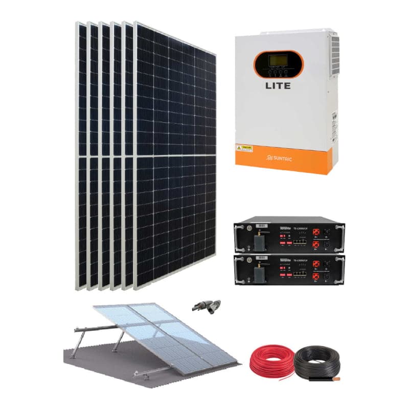 Kit solar litio aislado SUNTAIC Lite · 5500W 48V 15390Wh/día (SUNTAIC-KIT-AISLADO-LITE-5500W-48V-15390WH/DIA)