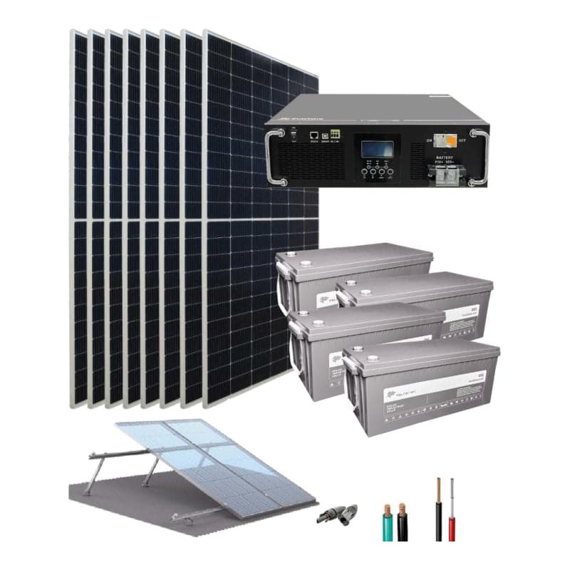 Kit solar con baterías de GEL SUNTAIC Hero · 5.5kW 48V 17010Wh/día (SUNTAIC-KIT-AISLADO-GEL-HERO-5.5KW-48V-17010WH/DIA)