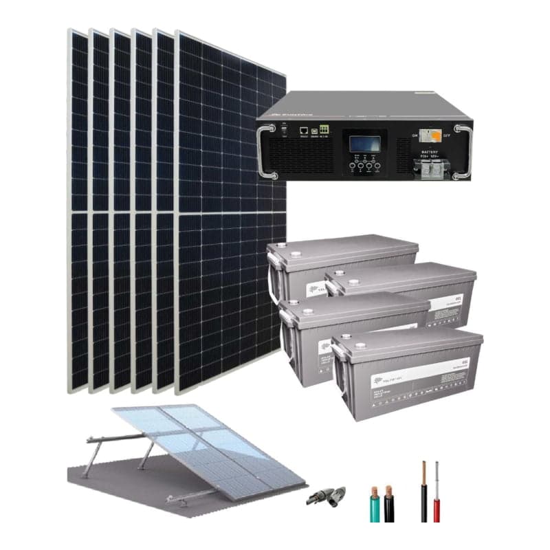 Kit sistema solar fotovoltaico SUNTAIC Hero · 5.5kW 48V 17010Wh/día (SUNTAIC-KIT-SISTEMA-SOLAR-FOTOVOLTAICO-HERO-5.5KW-48V-17010WH/DIA)