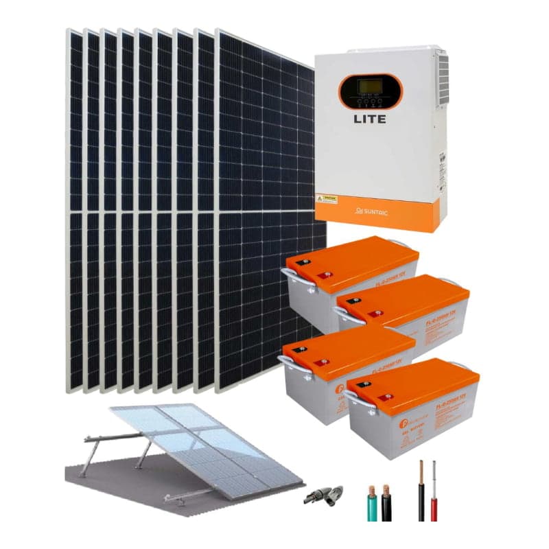 Kit solar para casa aislada SUNTAIC Lite · 5.5kW 48V 25515Wh/día (SUNTAIC-KIT-SOLAR-CASA-AISL-LITE-5.5KW-48V-25515WH/DIA)
