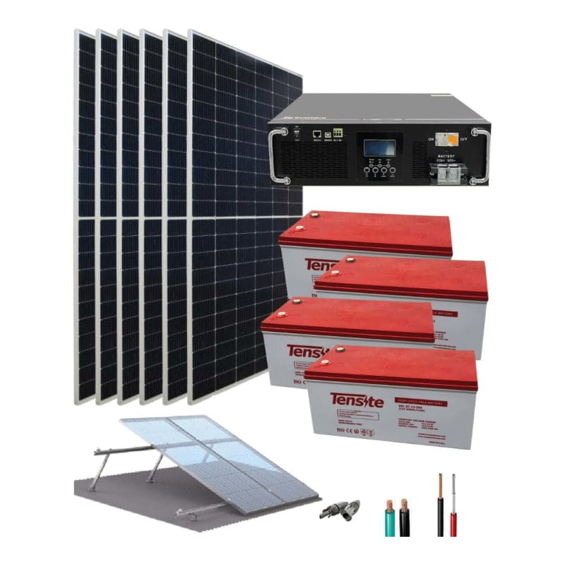 Kit energía solar para casas de campo SUNTAIC Hero · 5.5kW 48V 17010Wh/día (SUNTAIC-KIT-ENERGIA-SOLAR-CASAS-CAMPO-HERO-5.5KW-48V-17010WH/DIA)