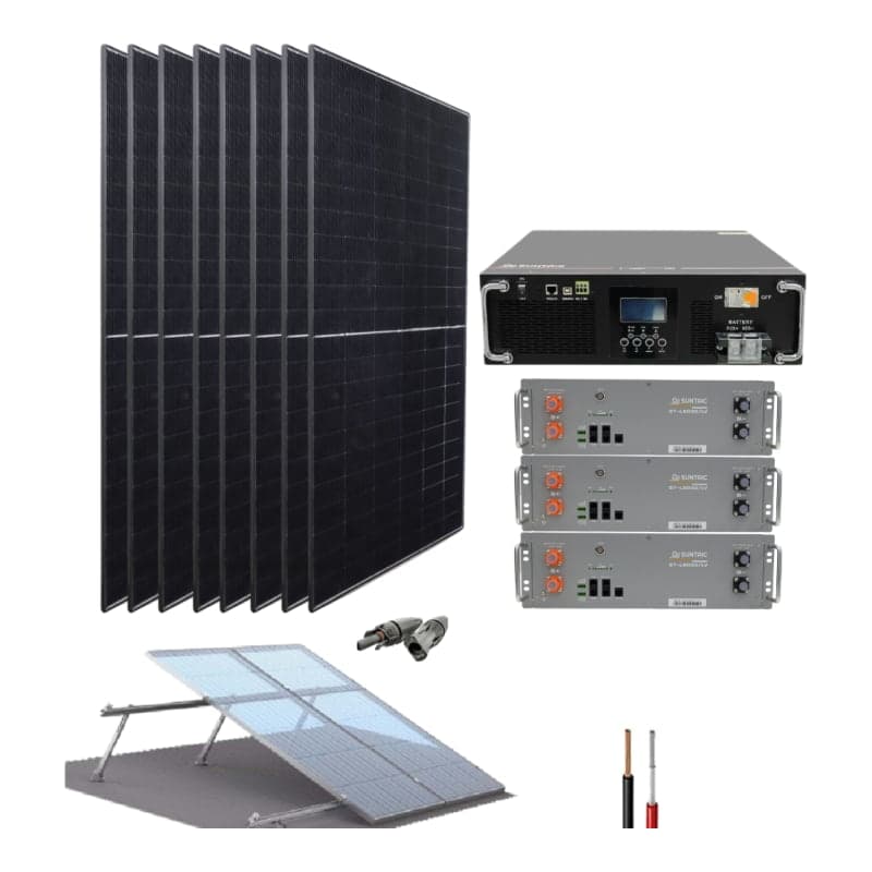 Kit aislado con baterías de litio SUNTAIC Hero · 5.5kW 48V 20.48kWh/día (SUNTAIC-KIT-AISL-BAT-LITIO-HERO-5.5KW-48V-20.48KWH/DIA)