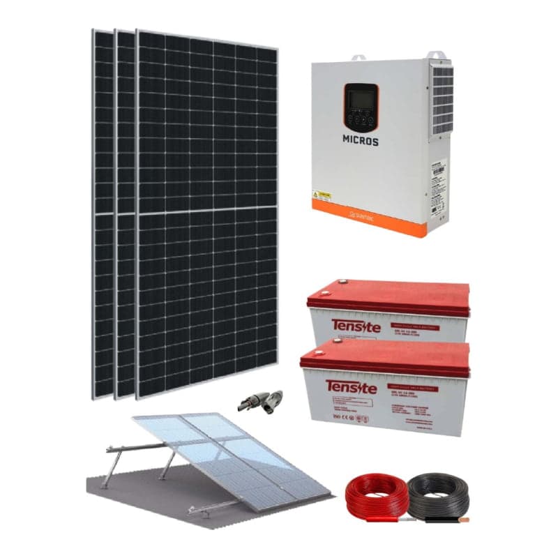Kit solar SUNTAIC Micros · 3500W 24V 8235Wh/día (SUNTAIC-KIT-AISLADO-MICROS-3500W-24V-8235WH/DIA)