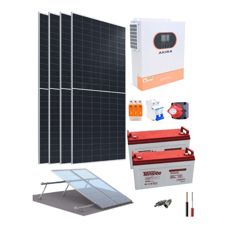 Kit fotovoltaico aislado SUNTAIC Akira · 3500W 24V 11070Wh/día (SUNTAIC-KIT-AISLADO-AKIRA-3500W-24V-11070WH/DIA)