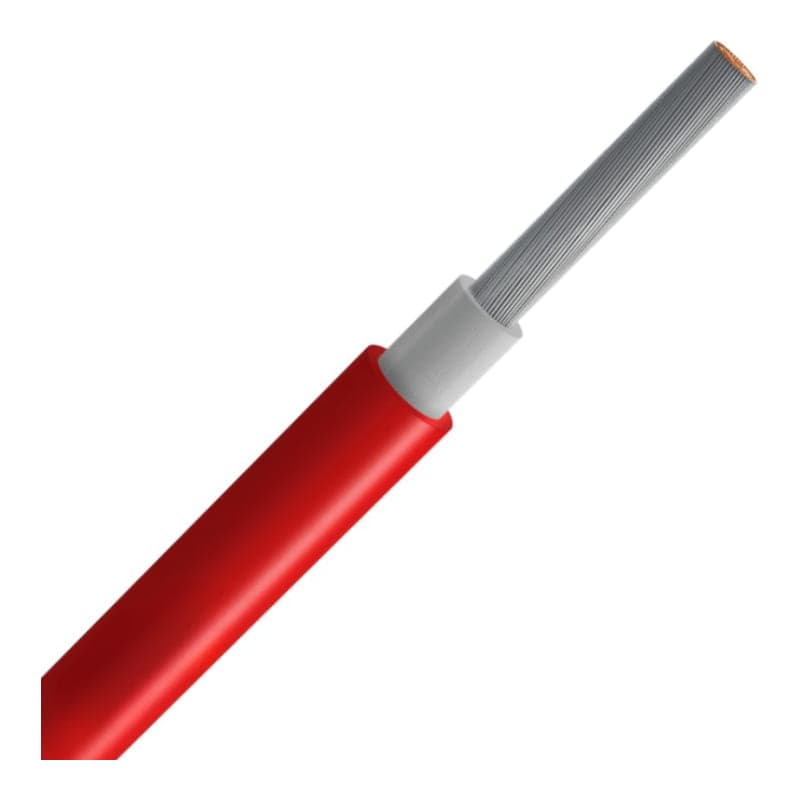 Imagen referencial de la serie: Cable unifilar solar PV SUNTREE H1Z2Z2-K · 4mm² 1.5kVDC rojo (metro) (SUNTREE-CABLE-PV-H1Z2Z2-K-4MM2-1.5KVDC-ROJO)