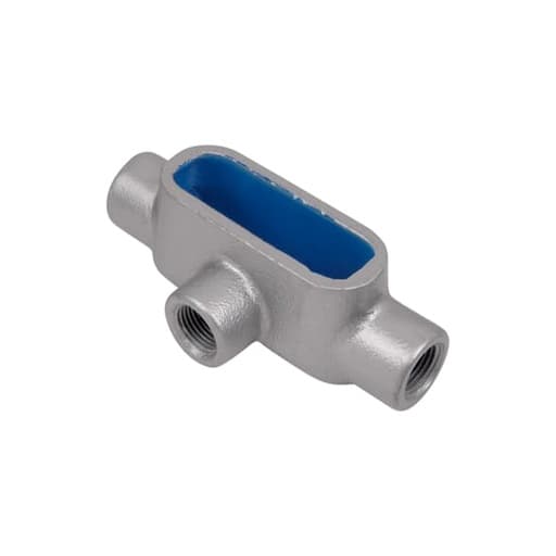 Imagen referencial de la serie: Condulet Bluekote mi tipo T T&B T28 · 3/4"-Ul F-8