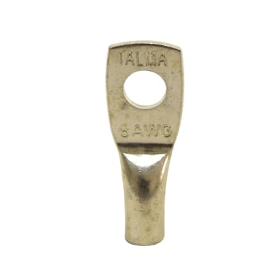 Imagen referencial de la serie: Terminal a compresión con barril estándar TALMA · CU/ES.8 AWG 1h 1/4" 35A (TALMA-TERMINAL-COMPRESION-BARRIL-35A-8AWG-1H-1/4)