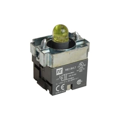 Cuerpo de luz piloto TC · 22mm 24VAC/DC con LEDs verde (TC-CUERPO-LUZ-PILOTO-24VAC/DC-22MM-VERDE)