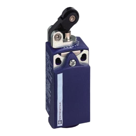 Interruptor fin carrera plástico palanca con rold TELEMECANIQUE XCKP2121G11 · 1NA+1NC osisense