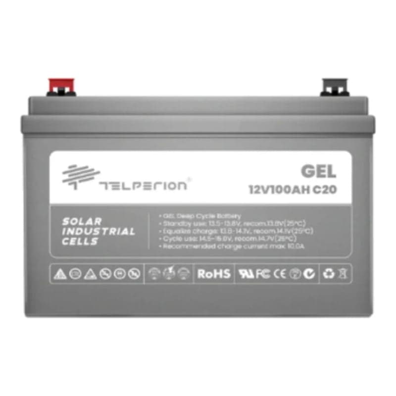 Batería GEL TELPERION C20 · 12V 100Ah (TELPERION-BATERIA-GEL-C20-12V-100AH)