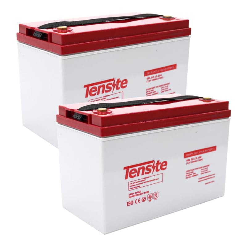 Baterías plomo ácido AGM TENSITE · 12V 100Ah (pack x2) (TENSITE-BATERIA-AGM-12V-100AH-PACK2)