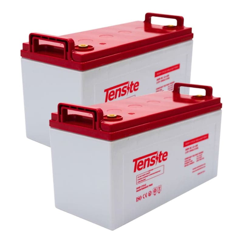 Baterías solares AGM TENSITE · 12V 150Ah (pack x2) (TENSITE-BATERIA-AGM-12V-150AH-PACK2)