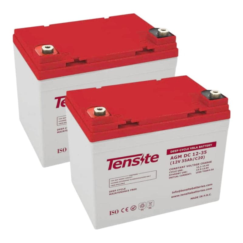 Baterías portátiles AGM TENSITE · 12V 35Ah (pack x2) (TENSITE-BATERIA-AGM-12V-35AH-PACK2)