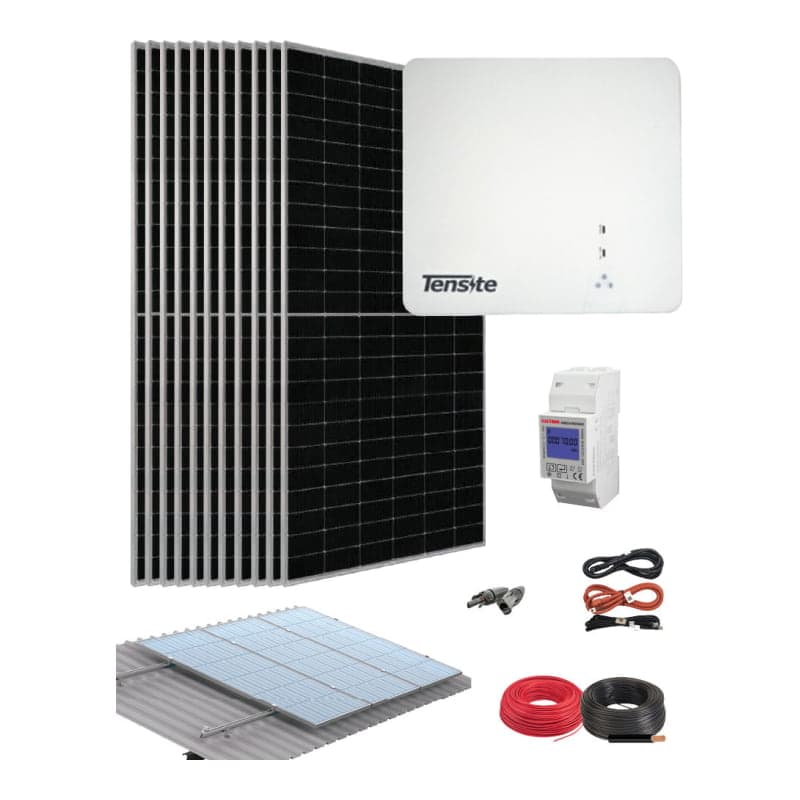 Kit paneles solares TENSITE · 6kW 33kWh/día (TENSITE-KIT-PANELES-SOLARES-6KW-33KWH/DIA)