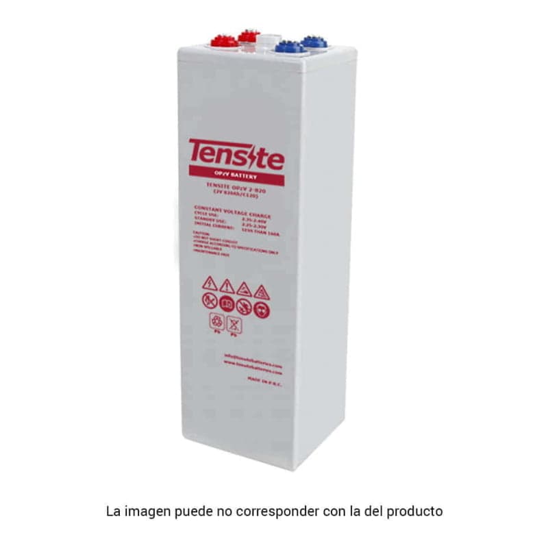 Batería estacionaria TENSITE 6 OPzV 600 C100 · 2V 820Ah (TENSITE-BATERIA-6-OPZV-600-C100-2V-820AH)