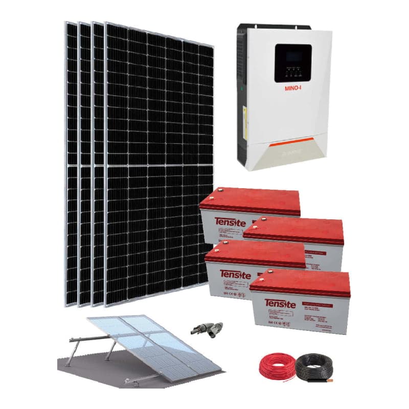 Kit fotovoltaico aislado TENSITE · 5500W 48V 12200Wh/día (TENSITE-KIT-FOTOVOLTAICO-AISL-5500W-48V-12200WH/DIA)