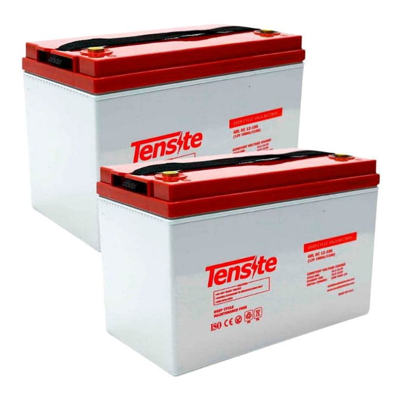 Baterías GEL TENSITE · 12V 100Ah (pack x2) (TENSITE-BATERIA-GEL-12V-100AH-PACK2)