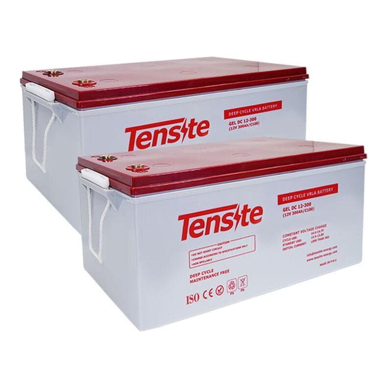 Baterías GEL TENSITE · 12V 300Ah (pack x2) (TENSITE-BATERIA-GEL-12V-300AH-PACK2)